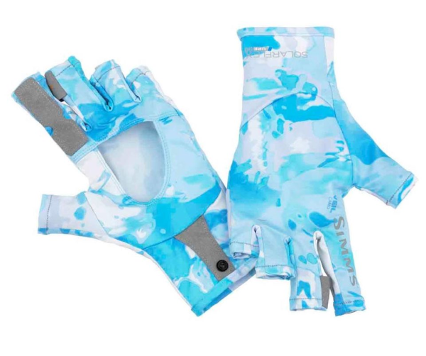 Simms Solarflex Sunglove Cloud Camo Blue Simms Solarflex Sunglove Cloud Camo Blue